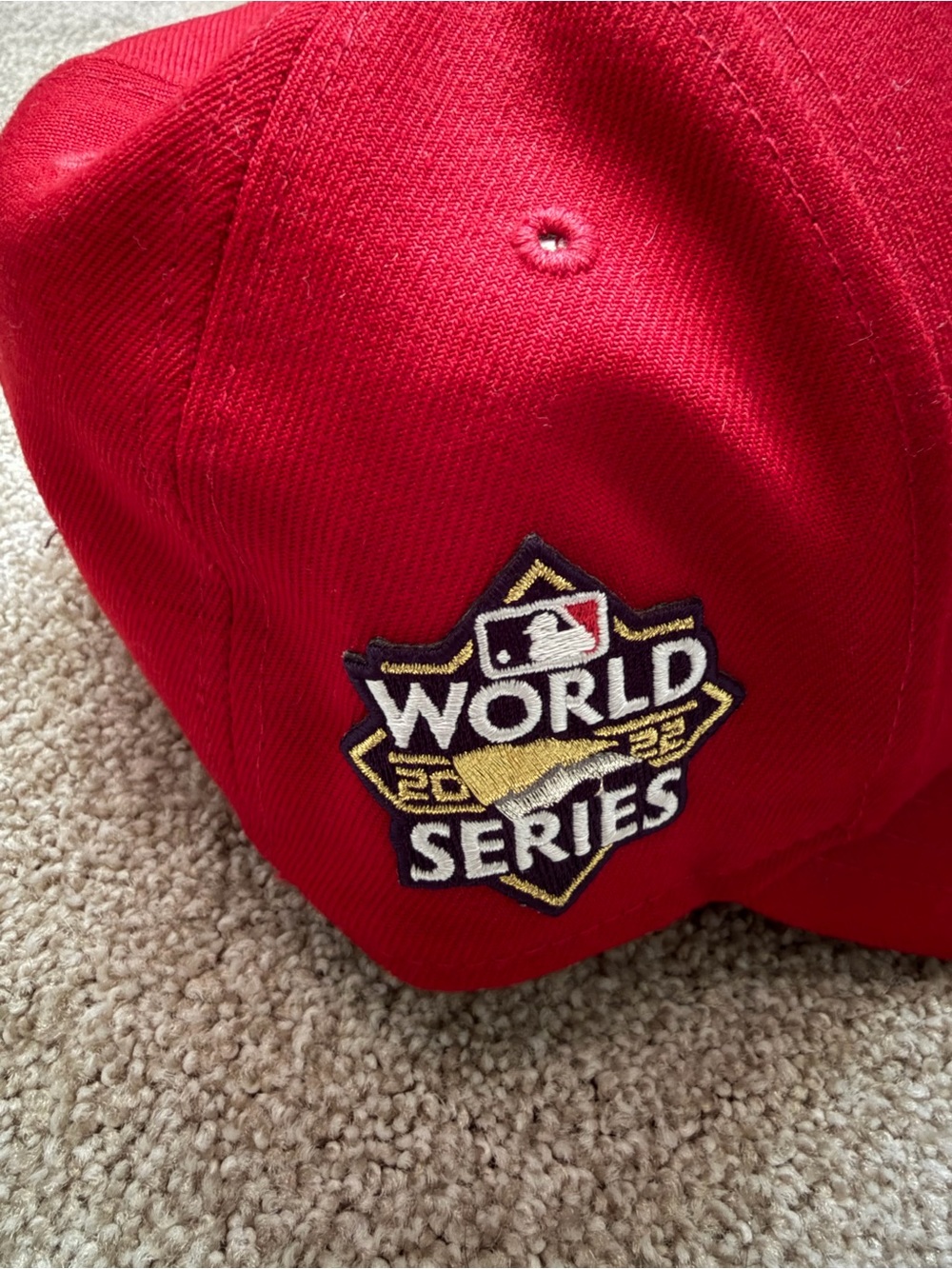 Philadelphia Phillies 2022 World Series fitted hat 7 1/4 - Picture 2 of 3